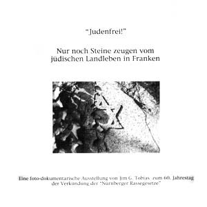 Titelbild "Judenfrei" des Ausstellungskatalogs